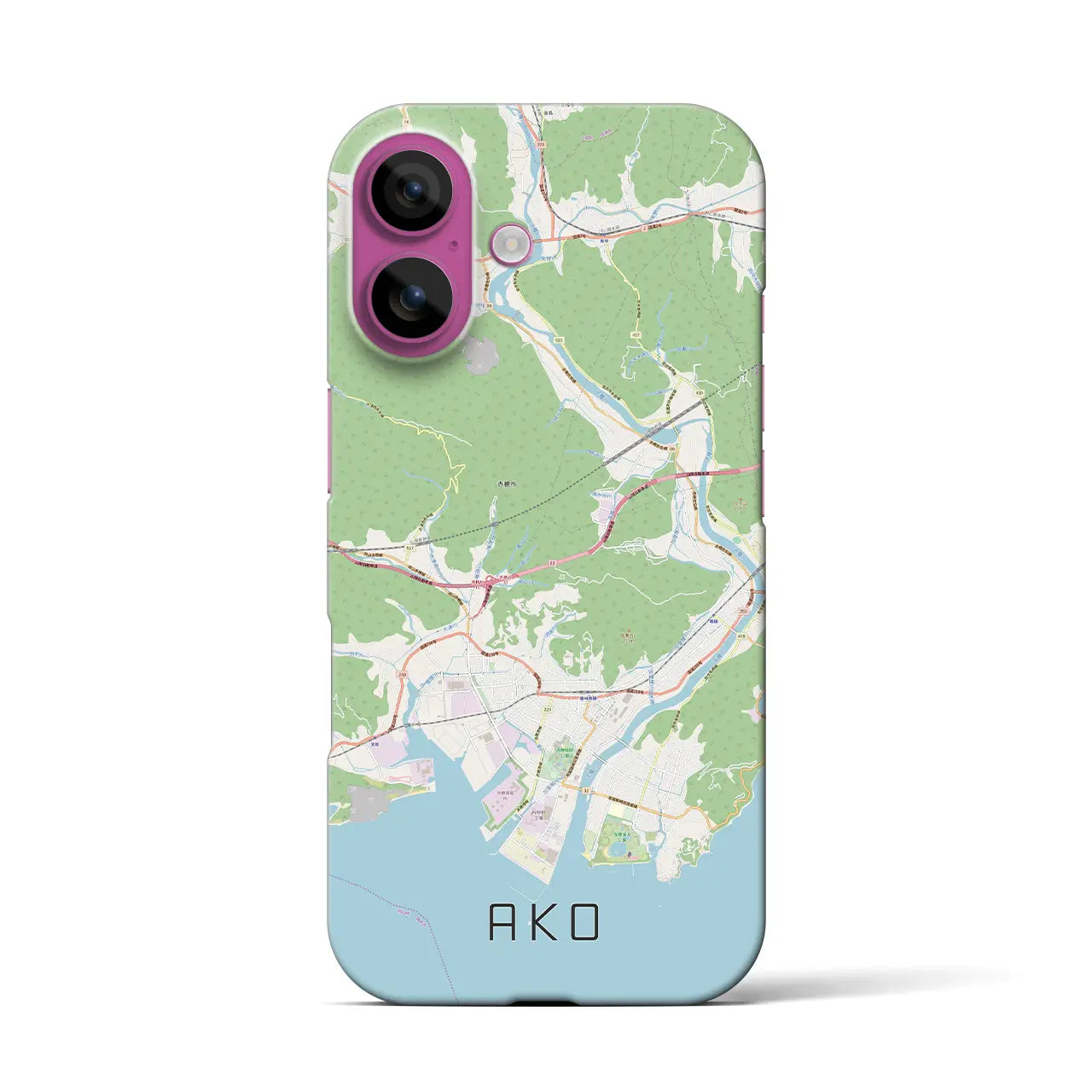 【赤穂(兵庫県)】地図柄iPhoneケース(バックカバータイプ)