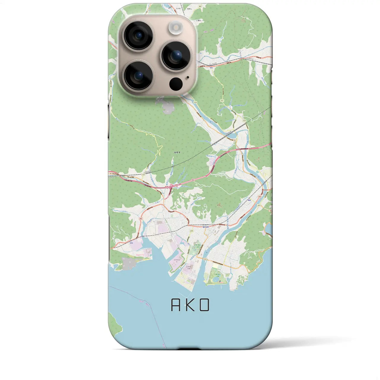 【赤穂(兵庫県)】地図柄iPhoneケース(バックカバータイプ)