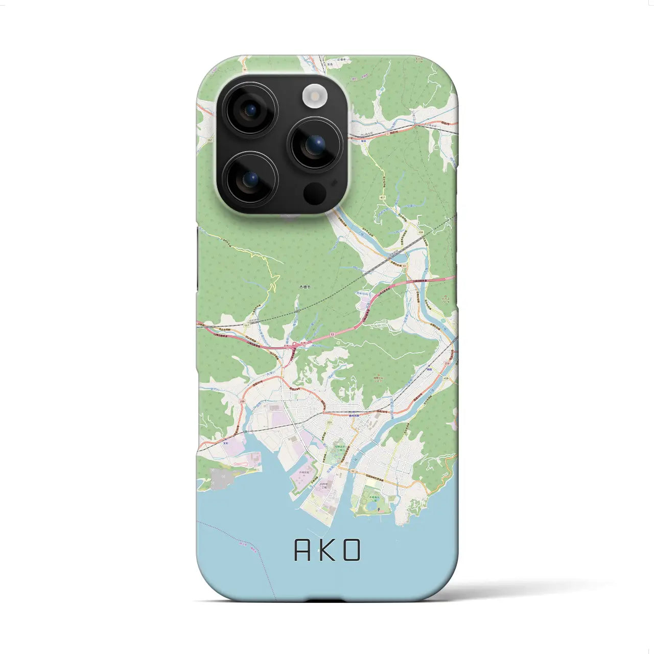 【赤穂(兵庫県)】地図柄iPhoneケース(バックカバータイプ)