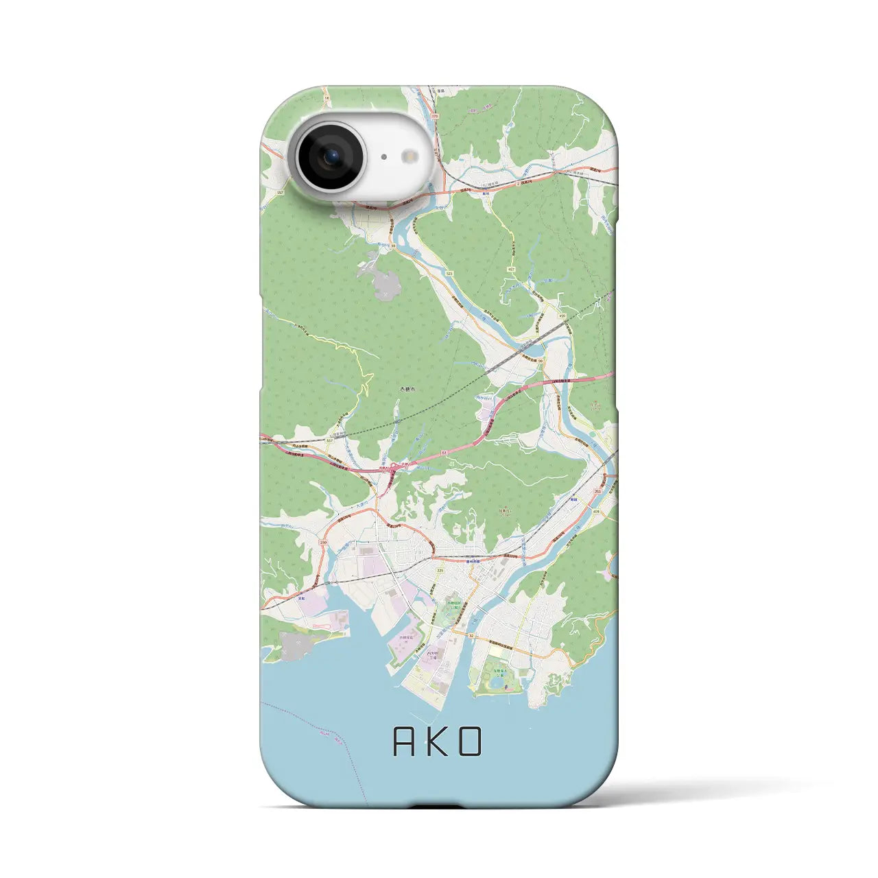 【赤穂(兵庫県)】地図柄iPhoneケース(バックカバータイプ)