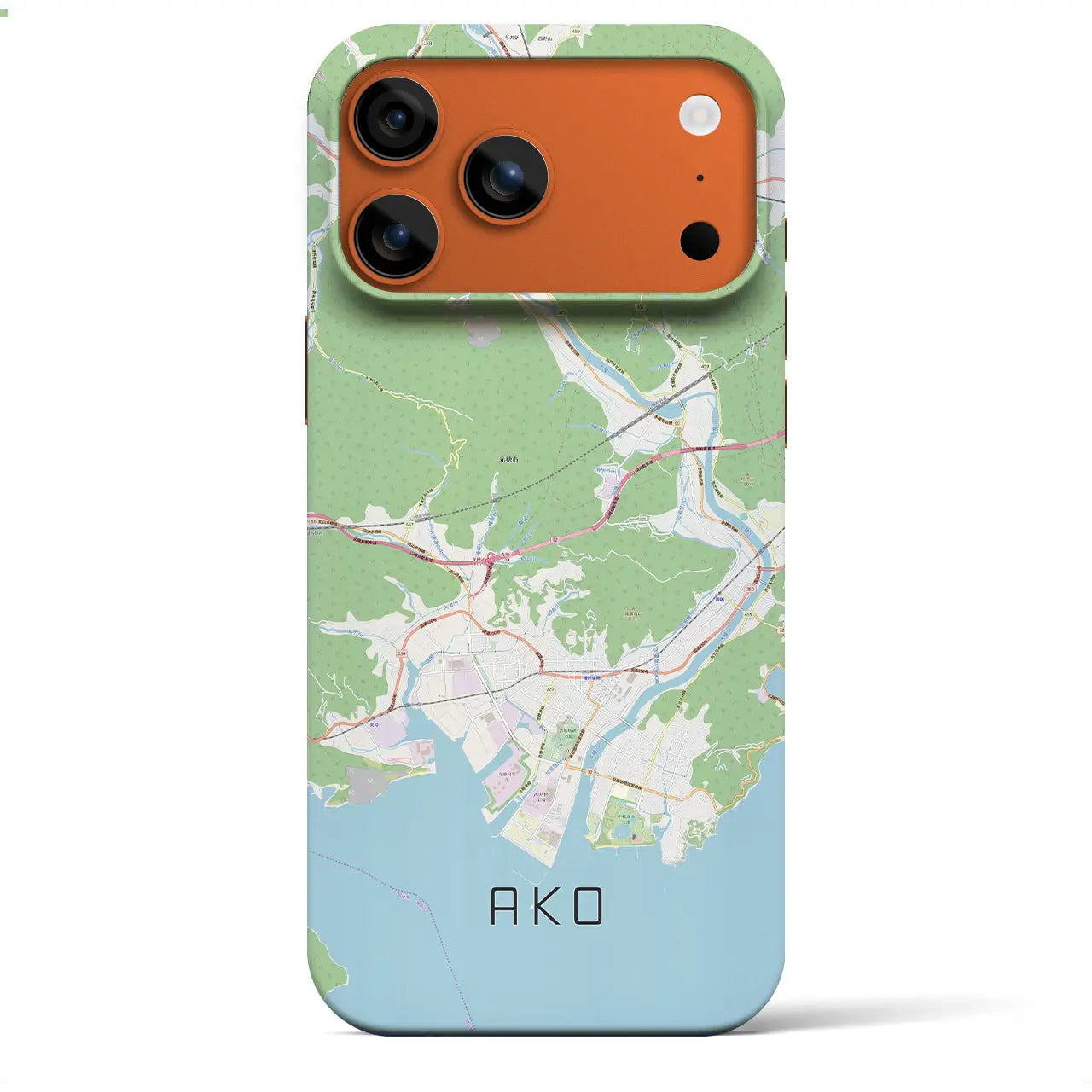 【赤穂(兵庫県)】地図柄iPhoneケース(バックカバータイプ)