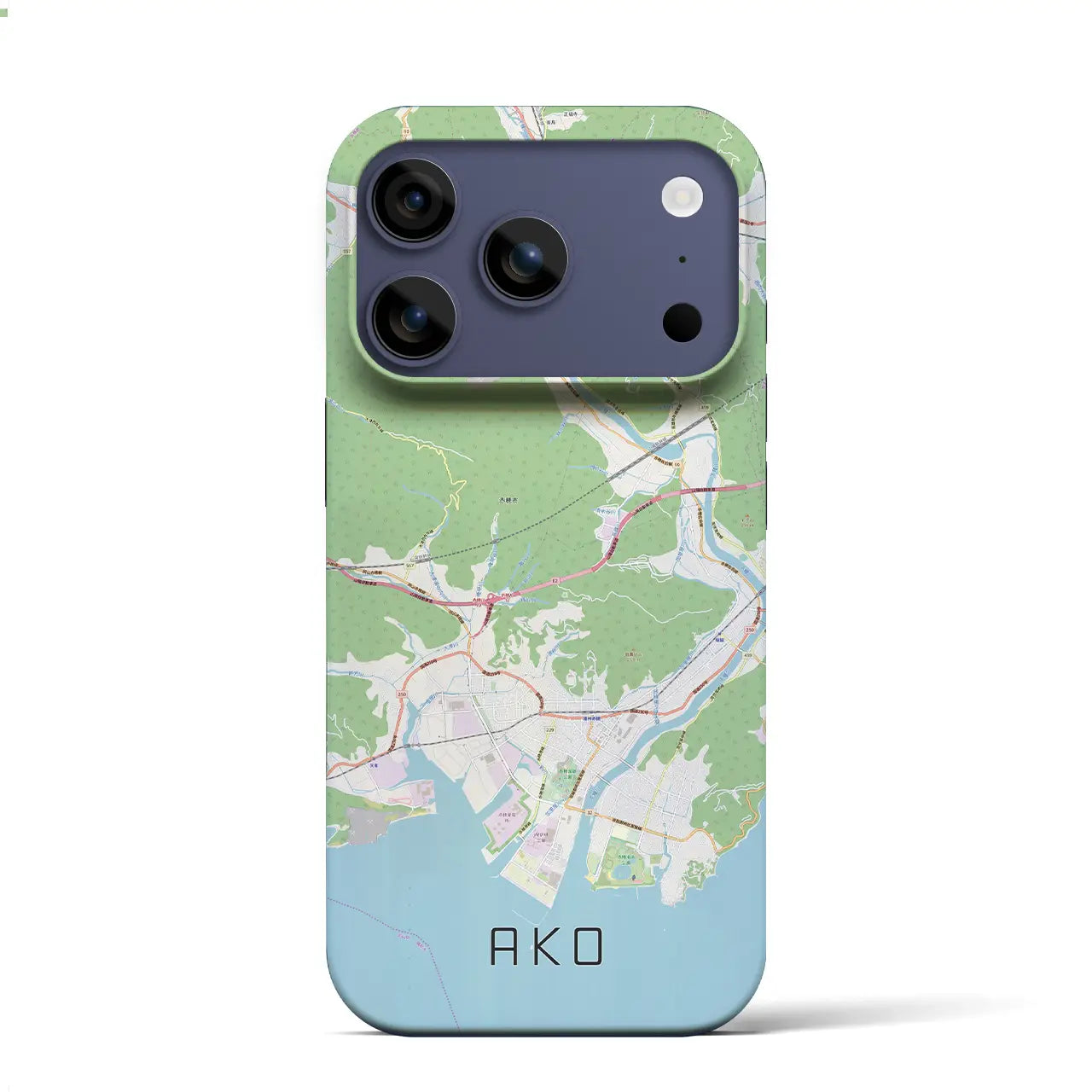 【赤穂(兵庫県)】地図柄iPhoneケース(バックカバータイプ)ナチュラル・iPhone 17 Pro Max 用