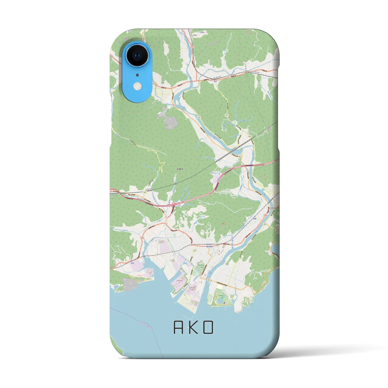 【赤穂(兵庫県)】地図柄iPhoneケース(バックカバータイプ)
