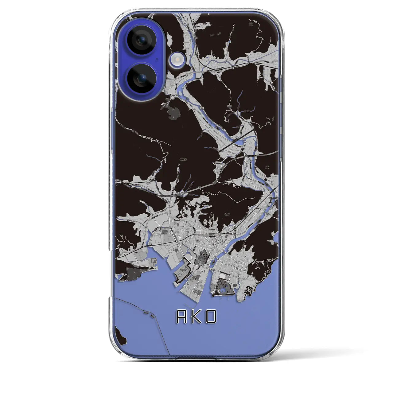 【赤穂(兵庫県)】地図柄iPhoneケース(クリアタイプ)