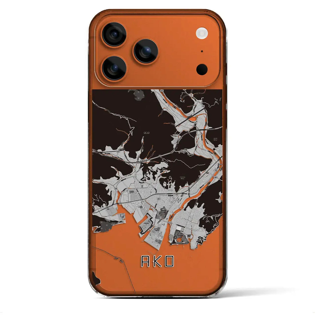 【赤穂(兵庫県)】地図柄iPhoneケース(クリアタイプ)