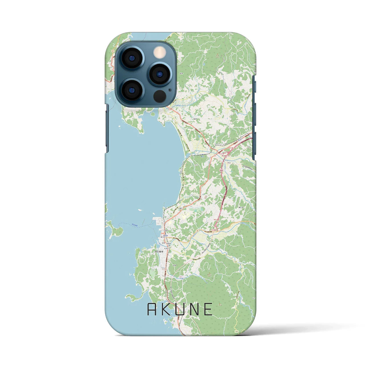 【阿久根(鹿児島県)】地図柄iPhoneケース(バックカバータイプ)