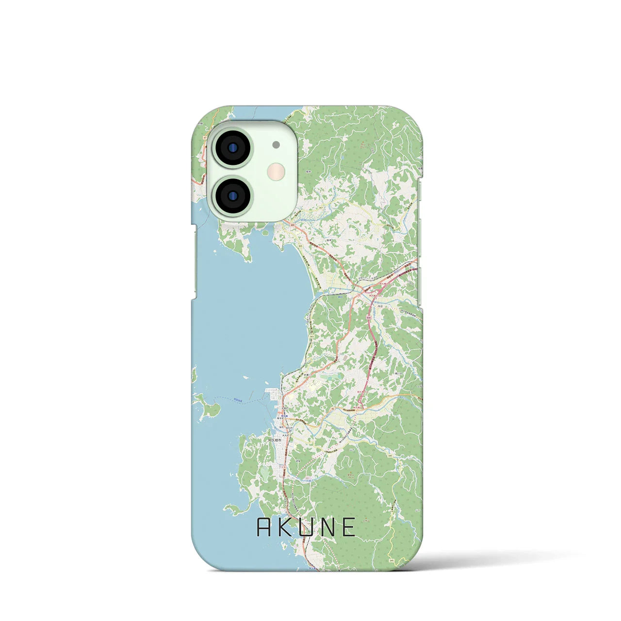 【阿久根(鹿児島県)】地図柄iPhoneケース(バックカバータイプ)