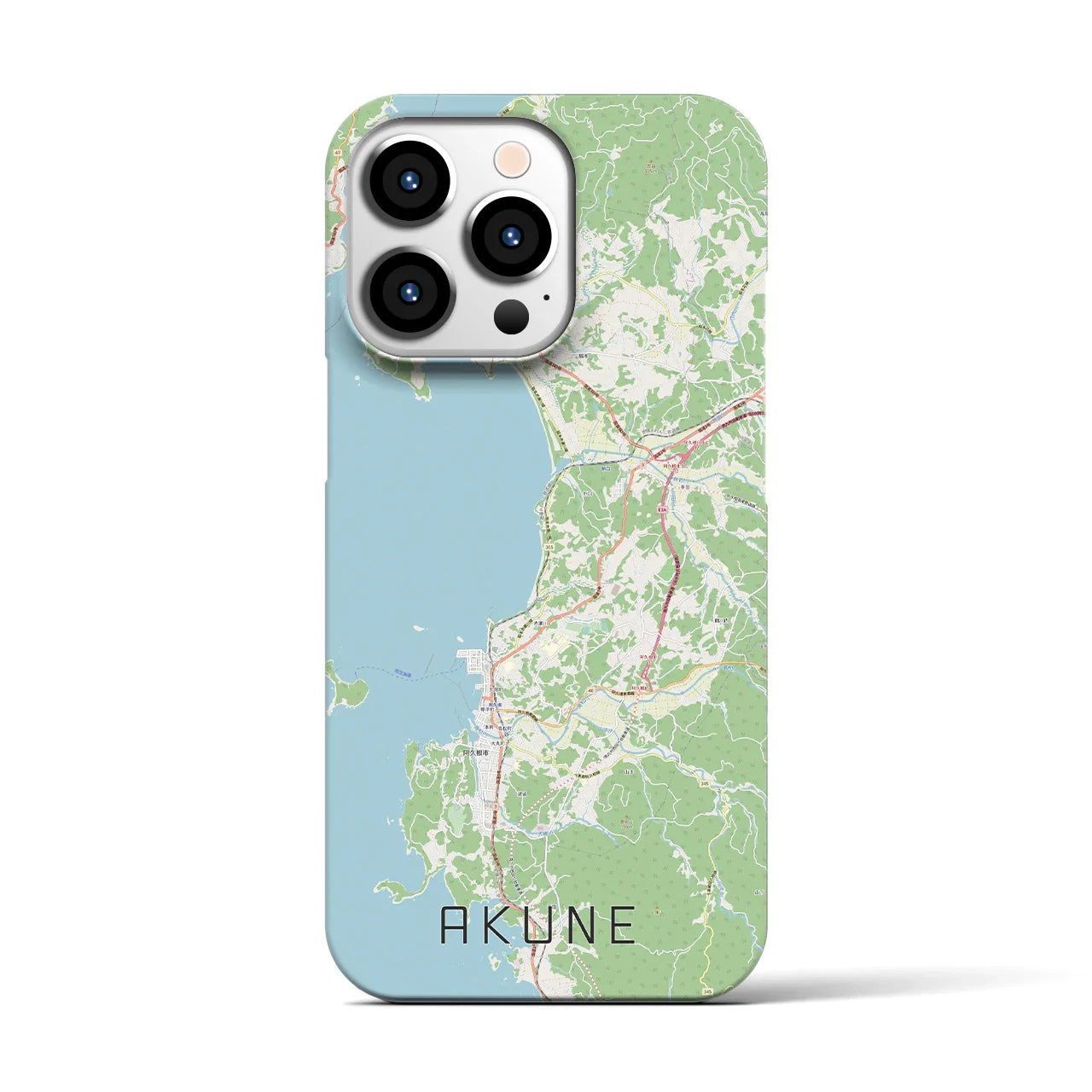 【阿久根(鹿児島県)】地図柄iPhoneケース(バックカバータイプ)