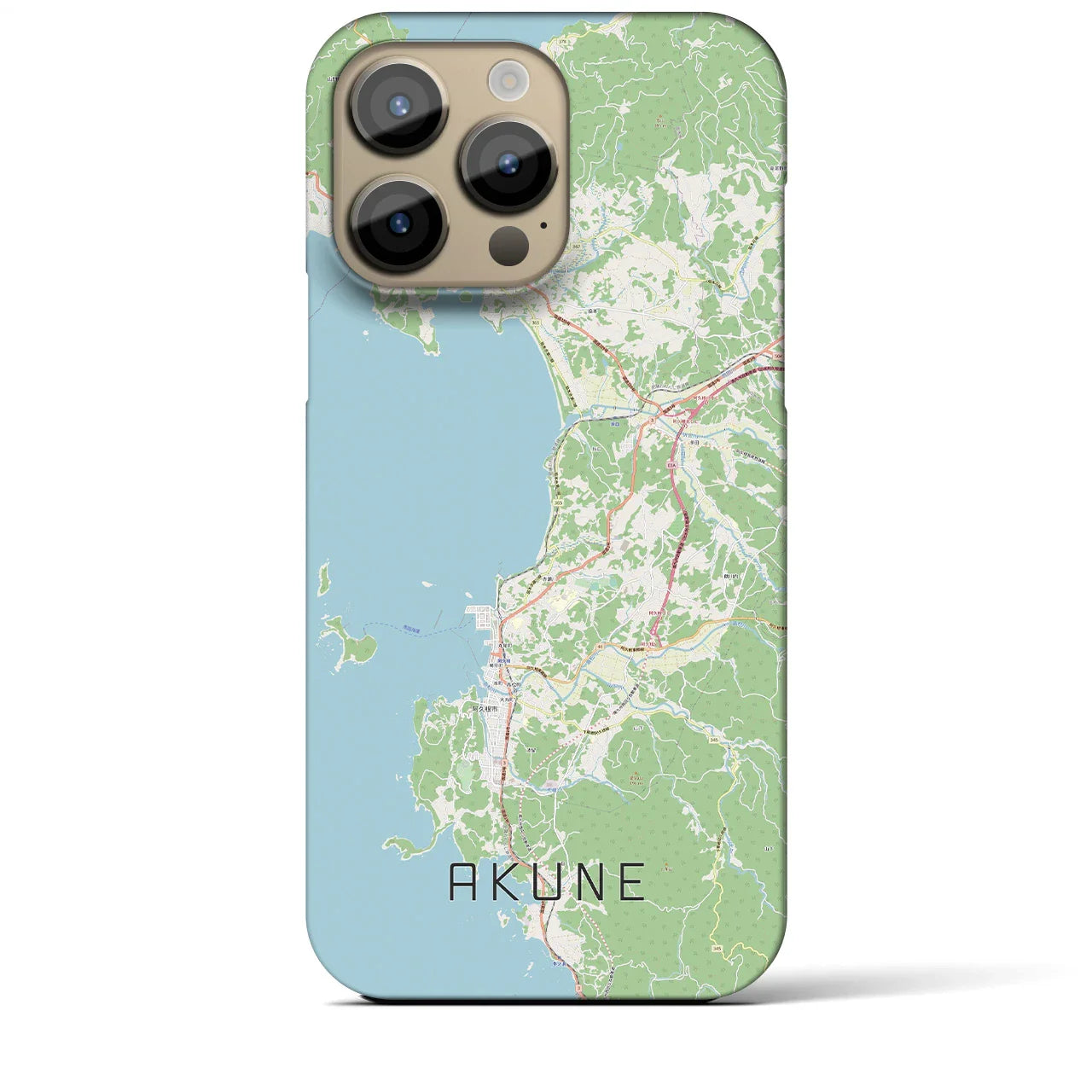 【阿久根(鹿児島県)】地図柄iPhoneケース(バックカバータイプ)