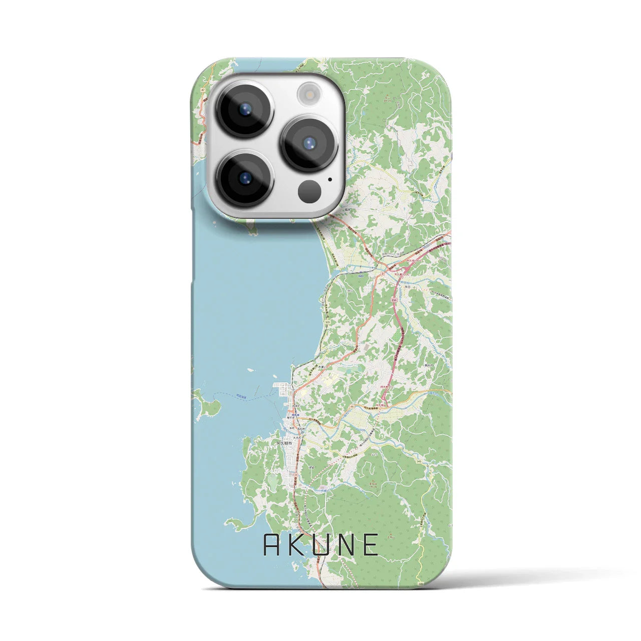 【阿久根(鹿児島県)】地図柄iPhoneケース(バックカバータイプ)