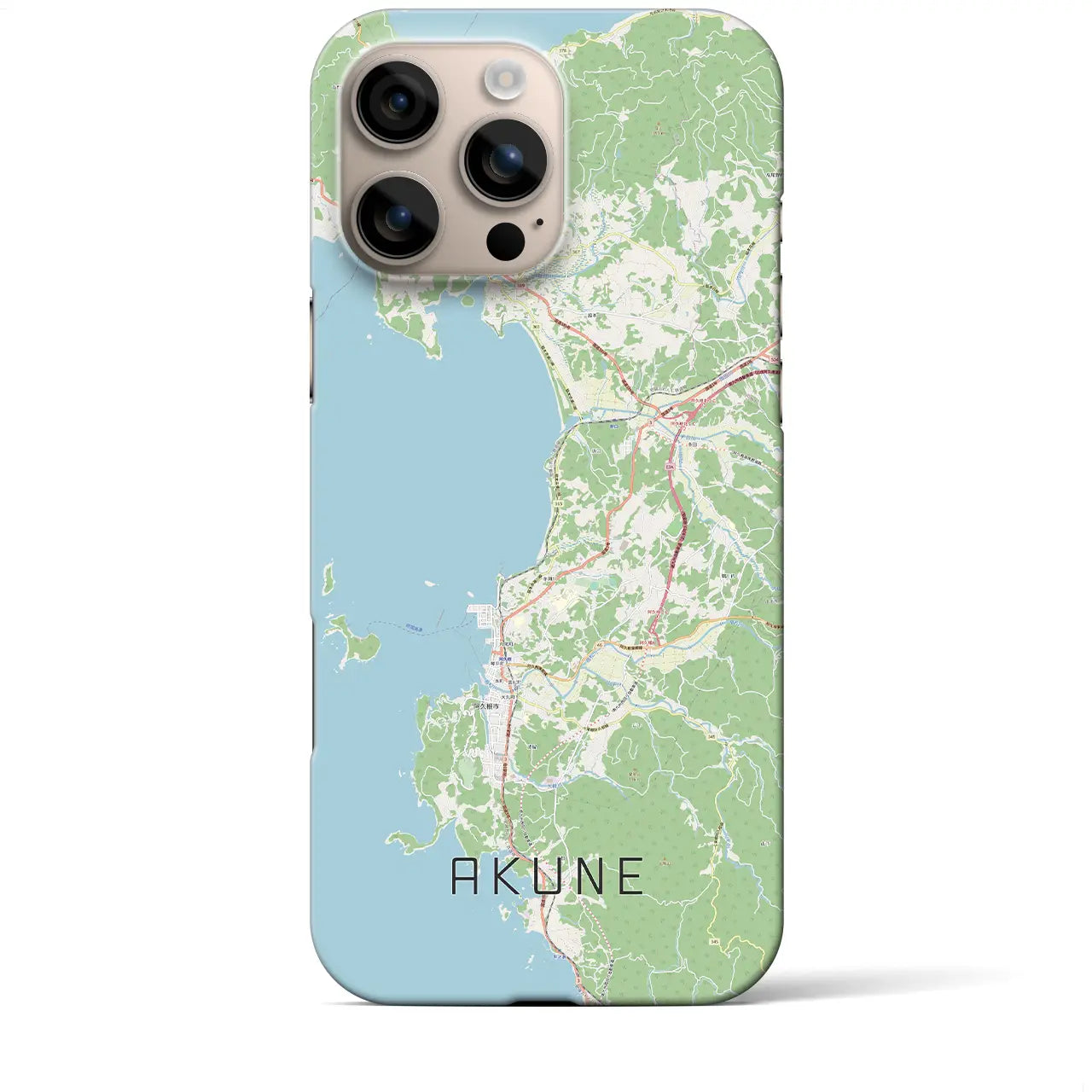 【阿久根(鹿児島県)】地図柄iPhoneケース(バックカバータイプ)