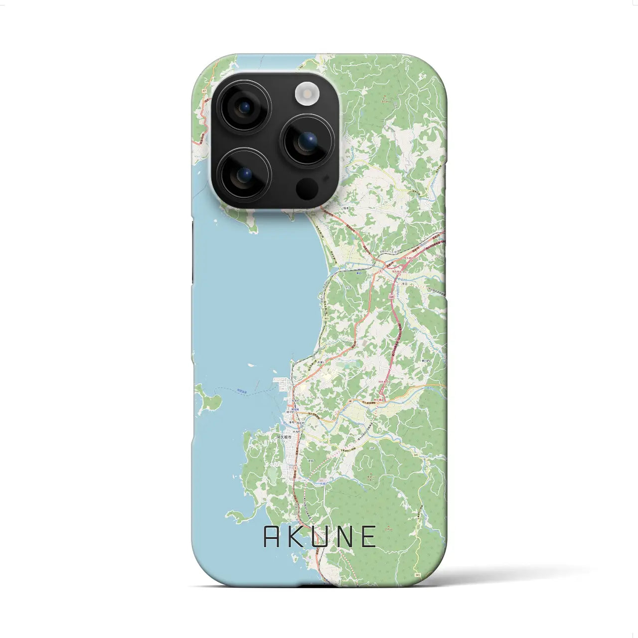 【阿久根(鹿児島県)】地図柄iPhoneケース(バックカバータイプ)