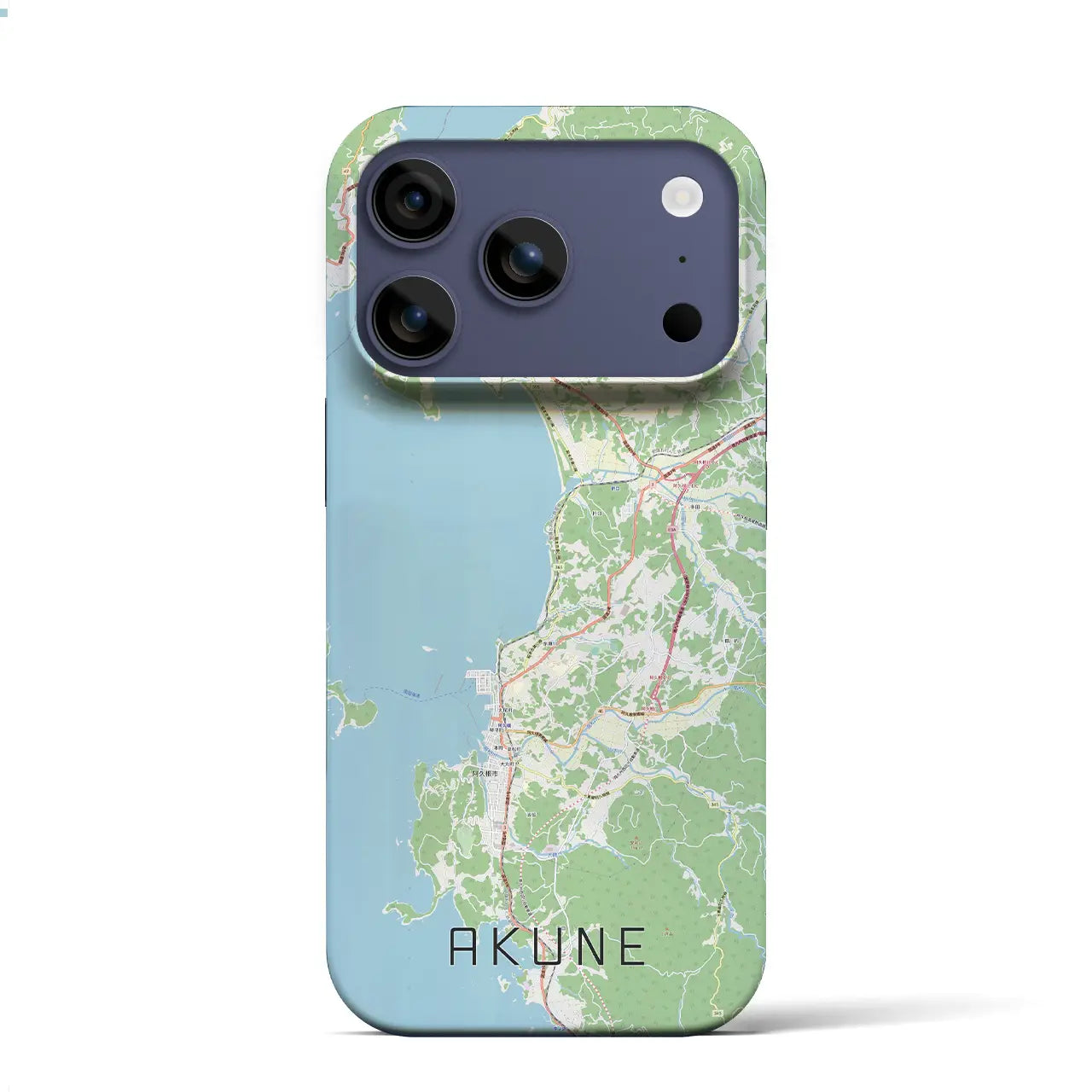 【阿久根(鹿児島県)】地図柄iPhoneケース(バックカバータイプ)