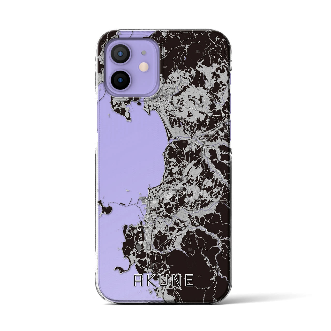 【阿久根(鹿児島県)】地図柄iPhoneケース(クリアタイプ)