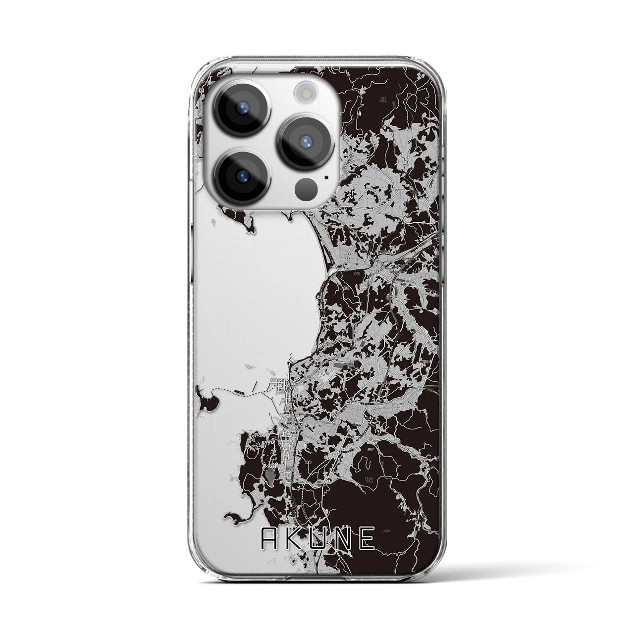 【阿久根(鹿児島県)】地図柄iPhoneケース(クリアタイプ)