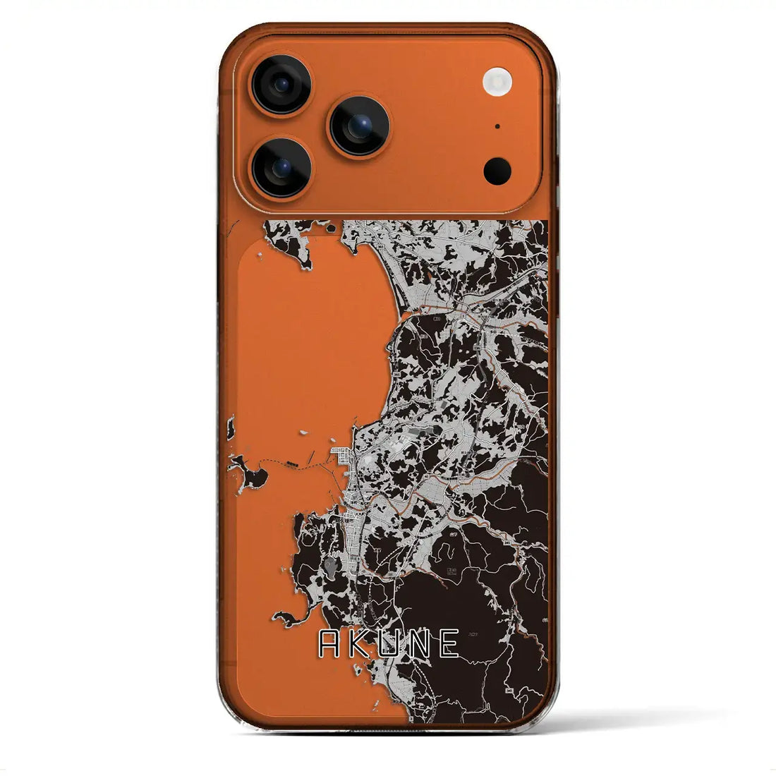 【阿久根(鹿児島県)】地図柄iPhoneケース(クリアタイプ)