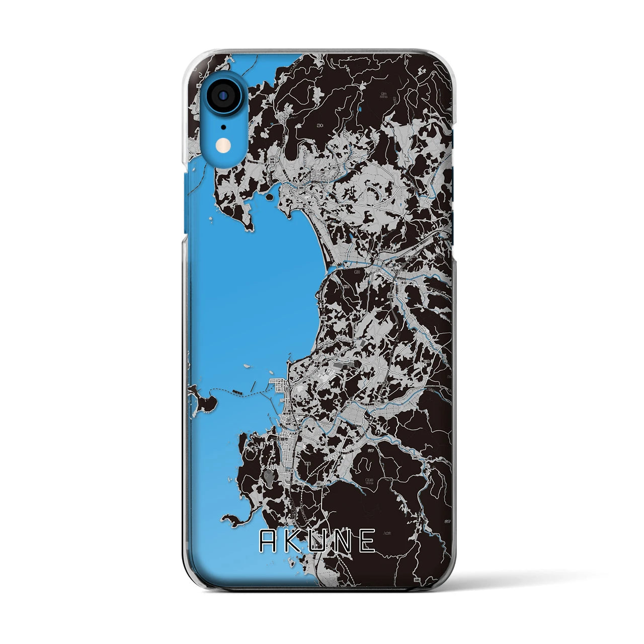 【阿久根(鹿児島県)】地図柄iPhoneケース(クリアタイプ)