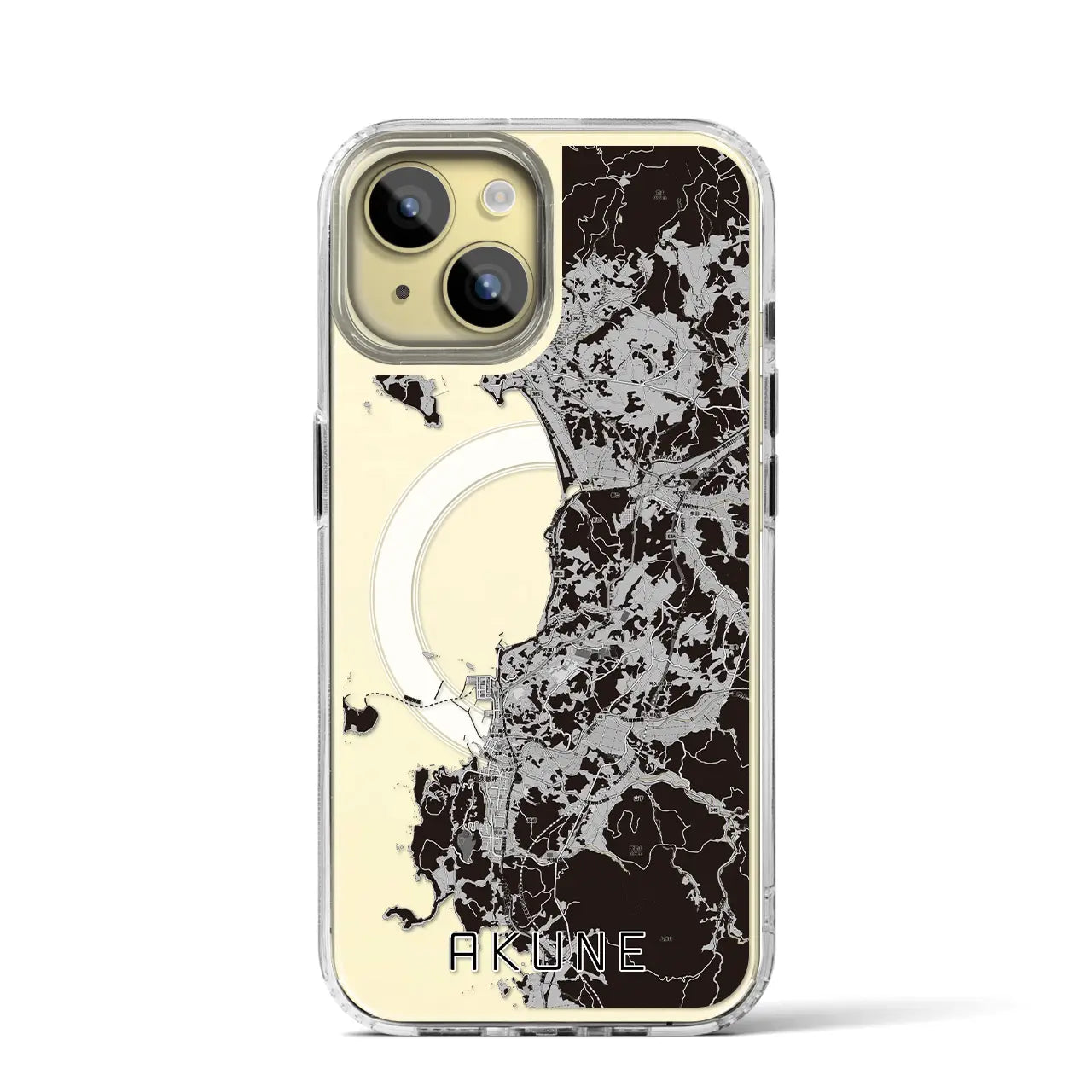 【阿久根(鹿児島県)】地図柄iPhoneケース(MagSafeタイプ)