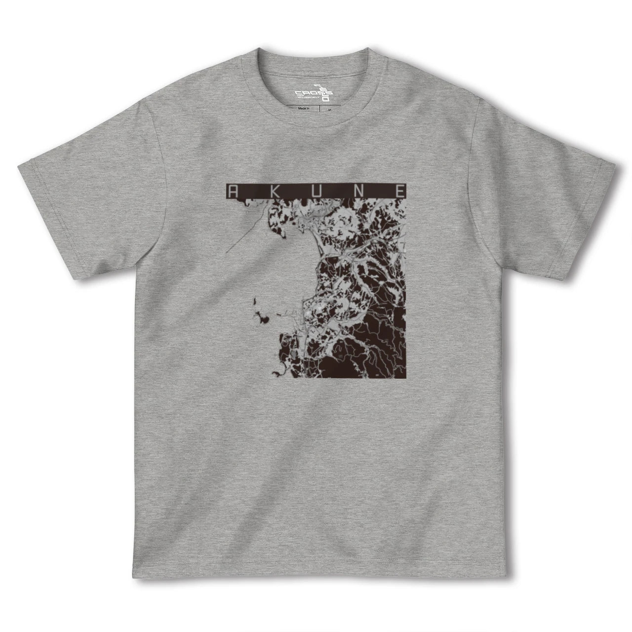 【阿久根(鹿児島県)】地図柄ヘビーウェイトTシャツ