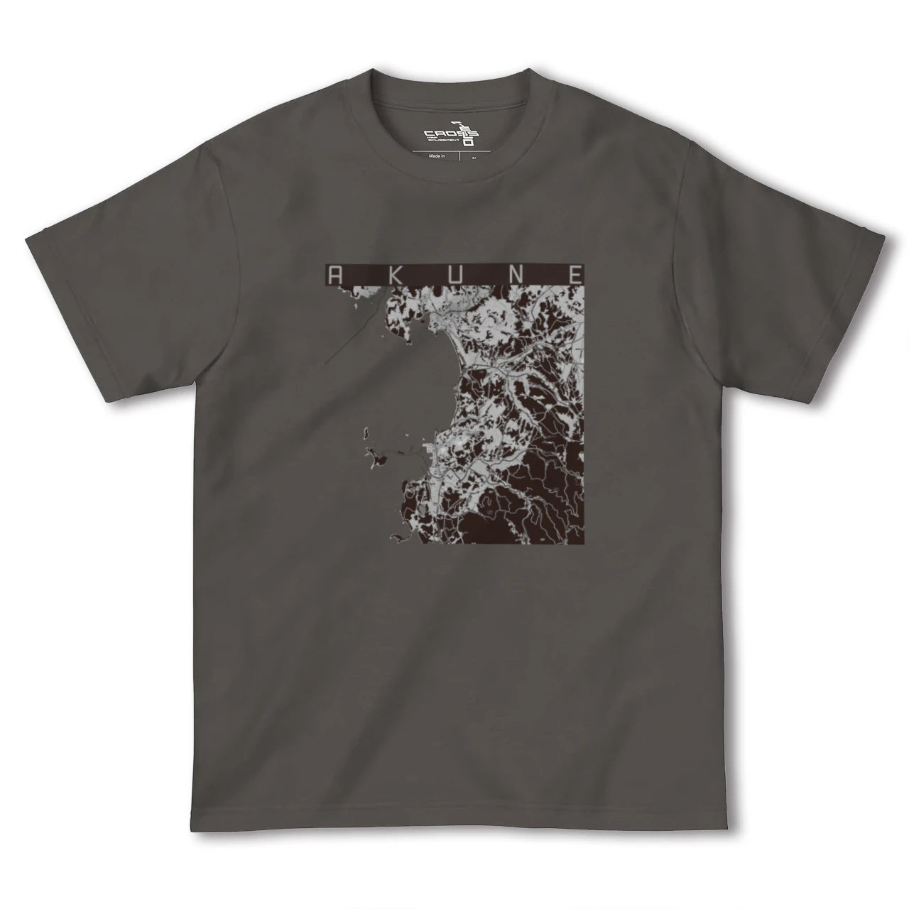 【阿久根(鹿児島県)】地図柄ヘビーウェイトTシャツ