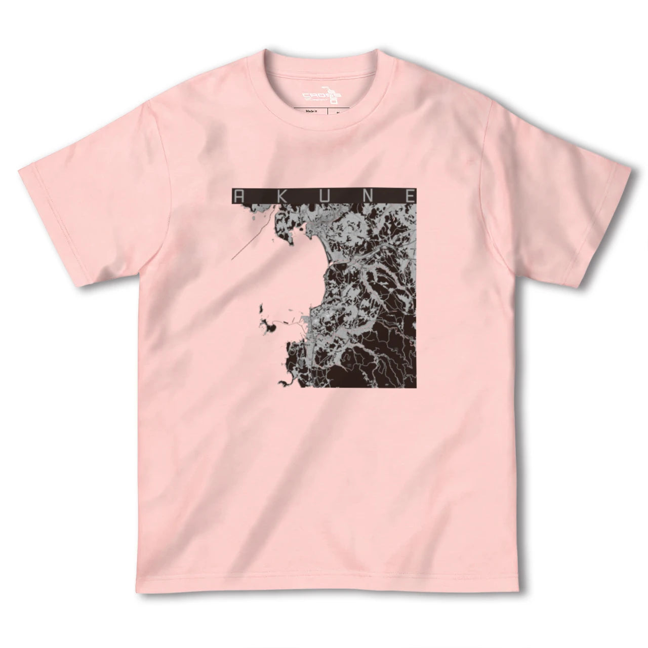 【阿久根(鹿児島県)】地図柄ヘビーウェイトTシャツ
