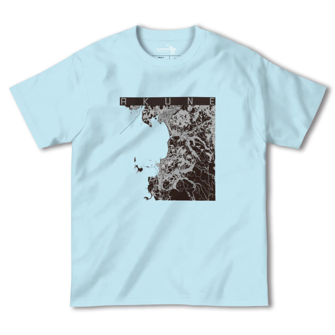 【阿久根(鹿児島県)】地図柄ヘビーウェイトTシャツ