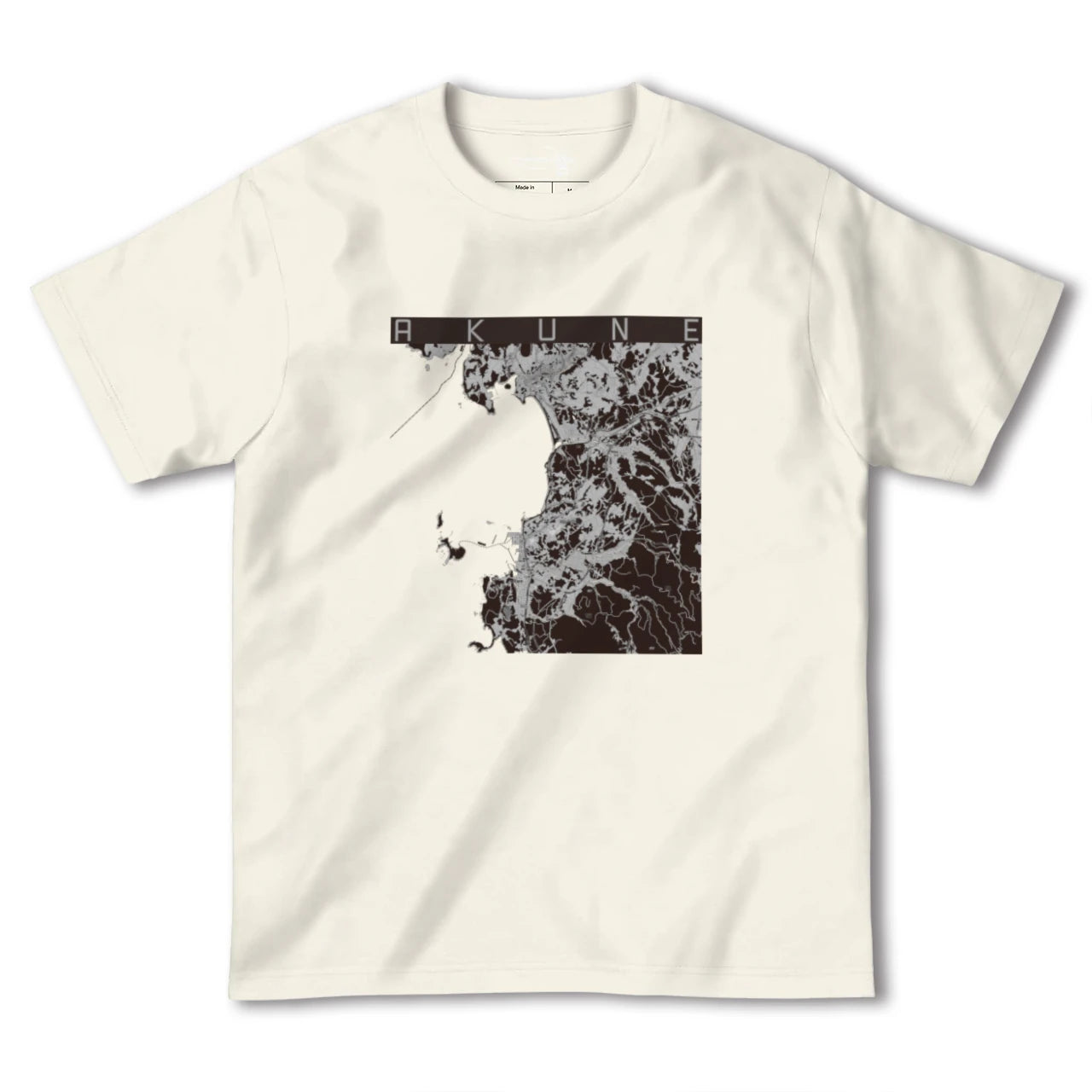 【阿久根(鹿児島県)】地図柄ヘビーウェイトTシャツ