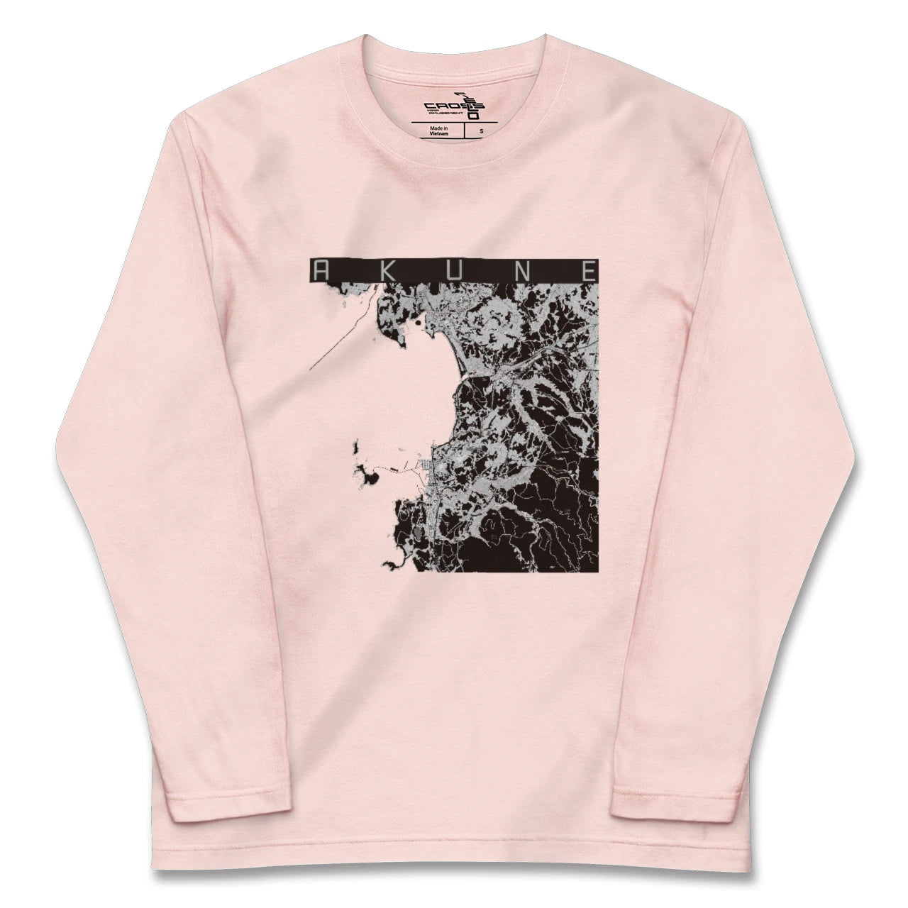 【阿久根(鹿児島県)】地図柄ロングスリーブTシャツ