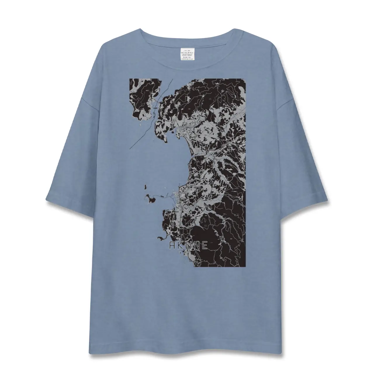 【阿久根(鹿児島県)】地図柄ビッグシルエットTシャツ