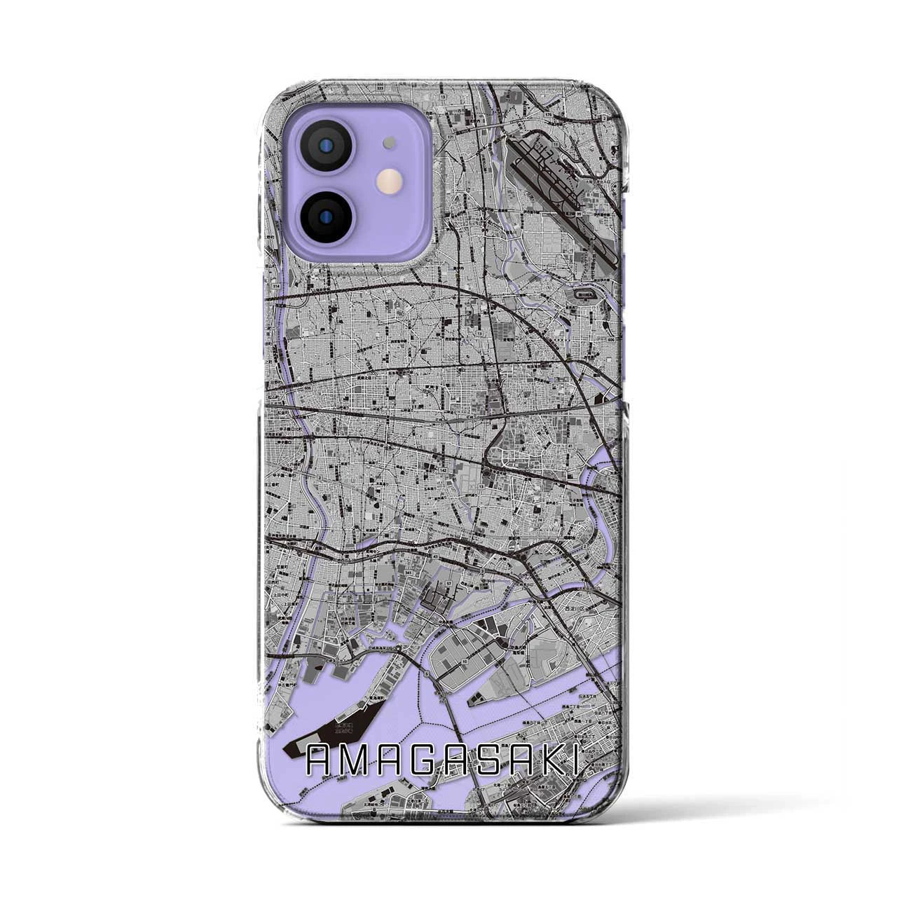 【尼崎(兵庫県)】地図柄iPhoneケース(クリアタイプ)