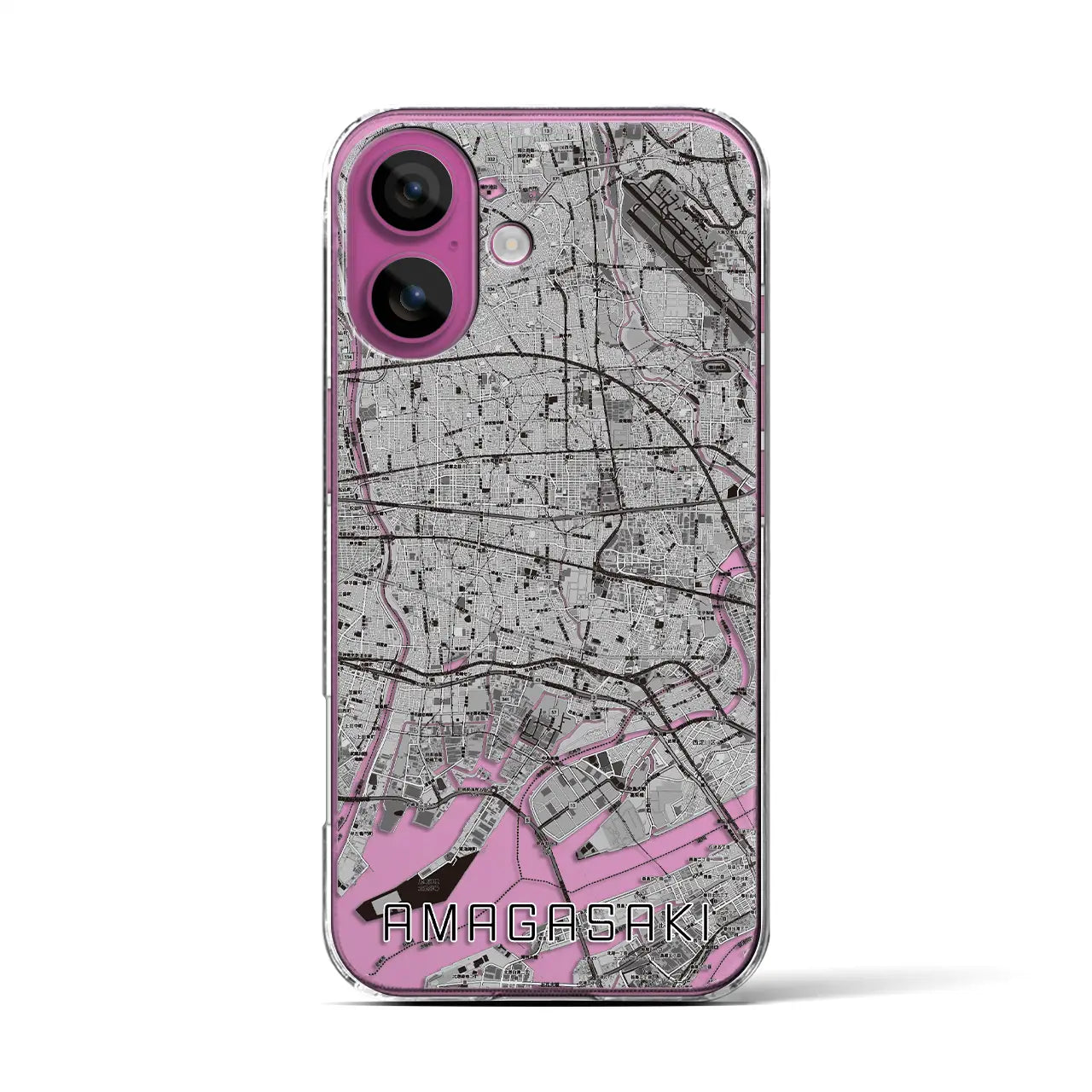 【尼崎(兵庫県)】地図柄iPhoneケース(クリアタイプ)