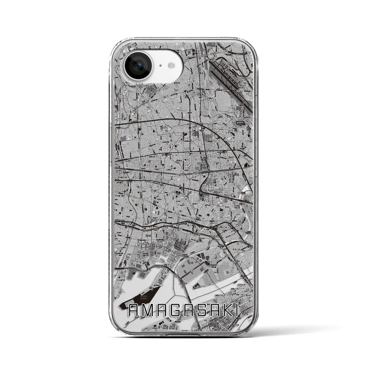 【尼崎(兵庫県)】地図柄iPhoneケース(クリアタイプ)