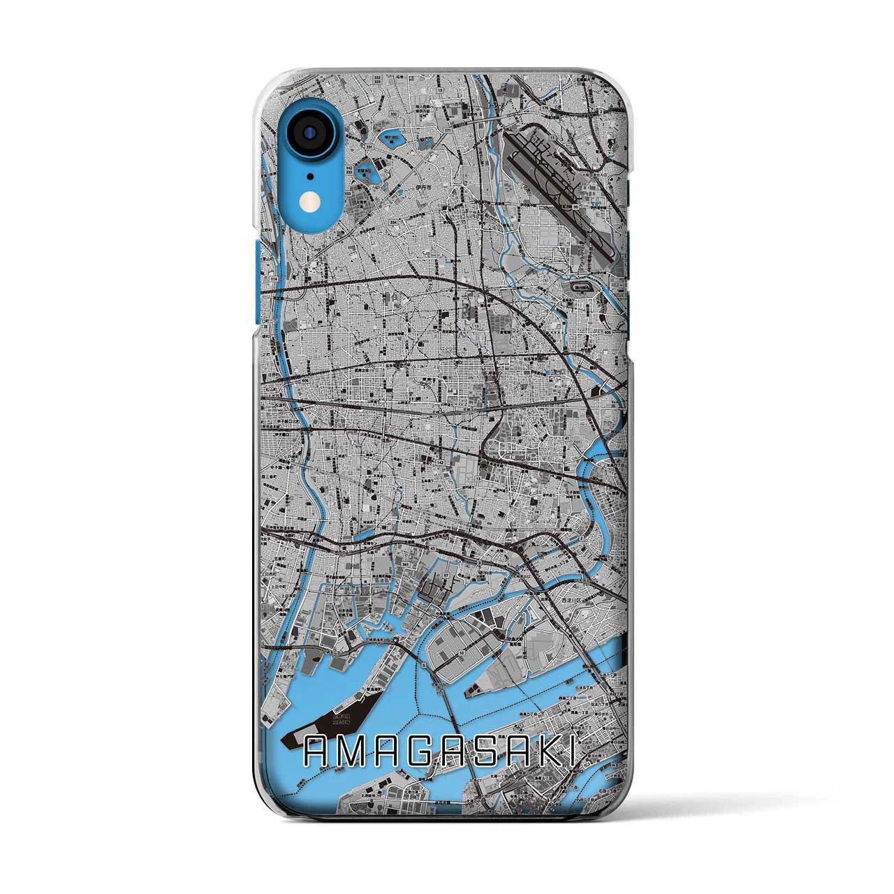 【尼崎(兵庫県)】地図柄iPhoneケース(クリアタイプ)