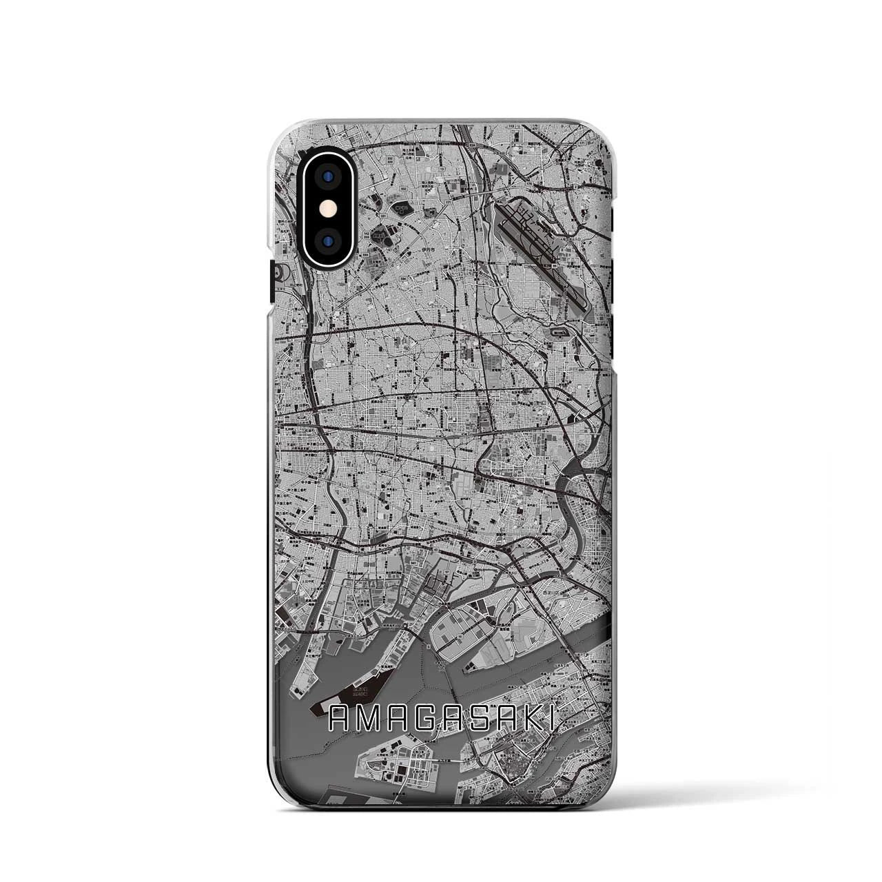 【尼崎(兵庫県)】地図柄iPhoneケース(クリアタイプ)