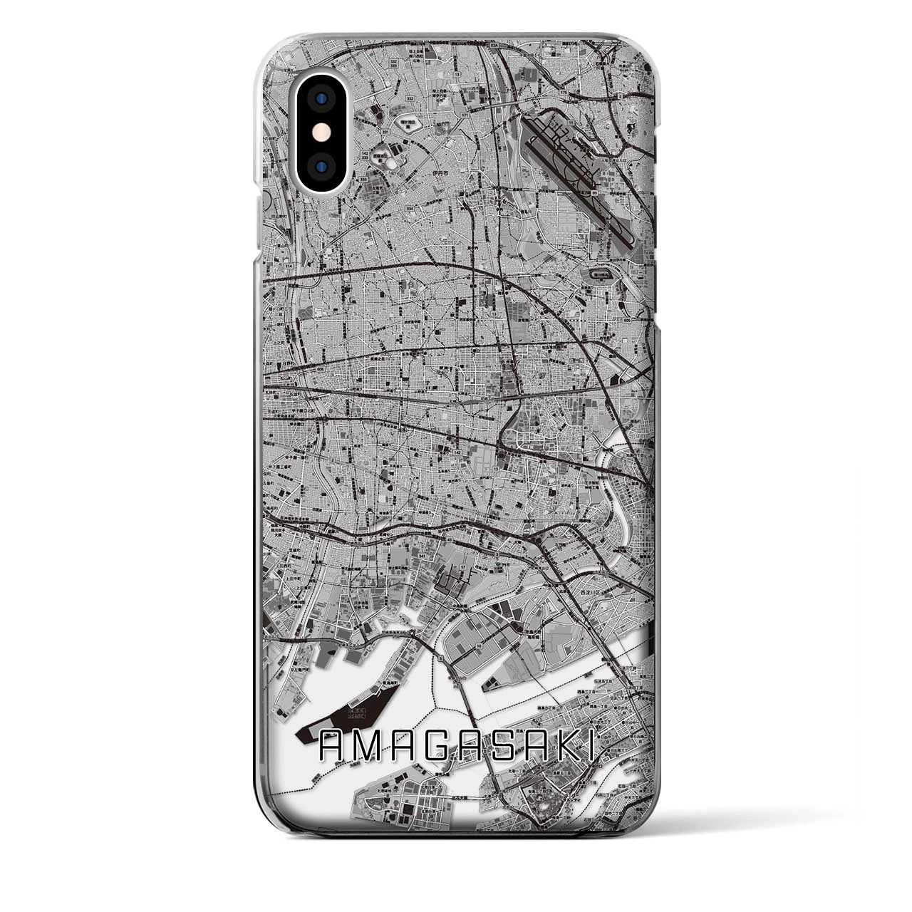 【尼崎(兵庫県)】地図柄iPhoneケース(クリアタイプ)