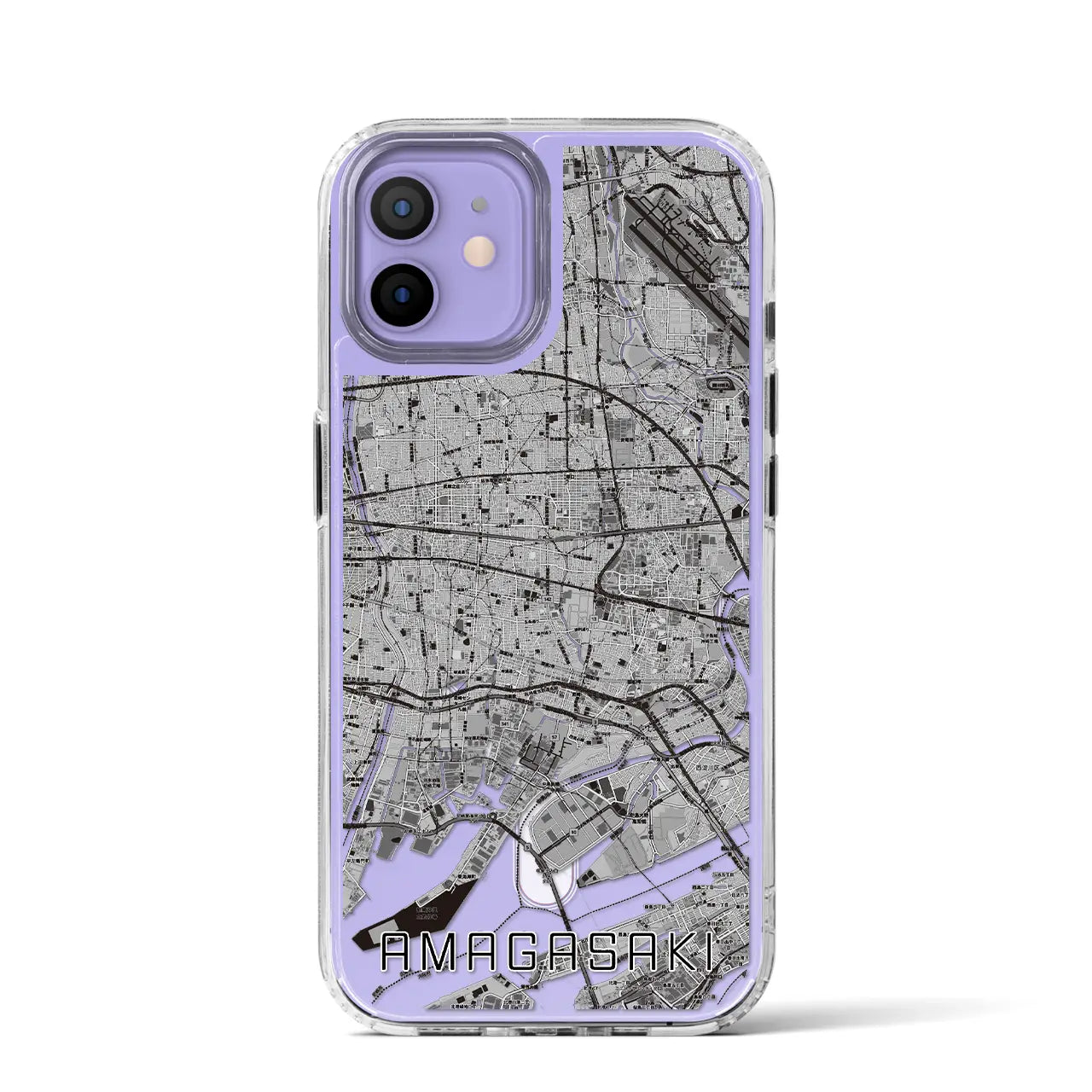 【尼崎(兵庫県)】地図柄iPhoneケース(MagSafeタイプ)