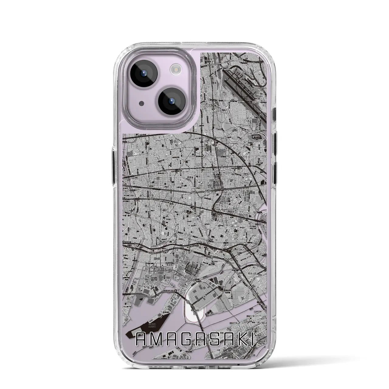 【尼崎(兵庫県)】地図柄iPhoneケース(MagSafeタイプ)