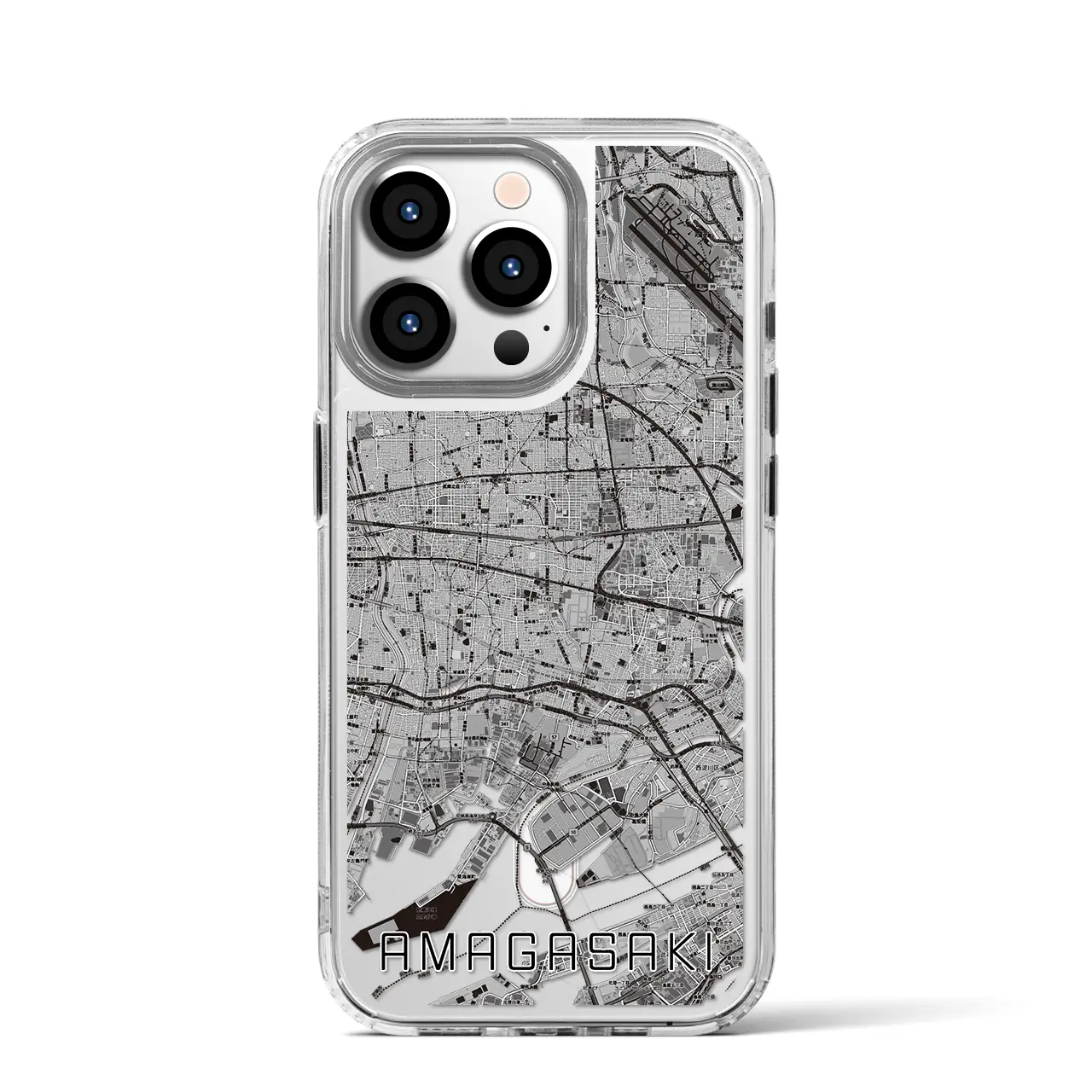 【尼崎(兵庫県)】地図柄iPhoneケース(MagSafeタイプ)