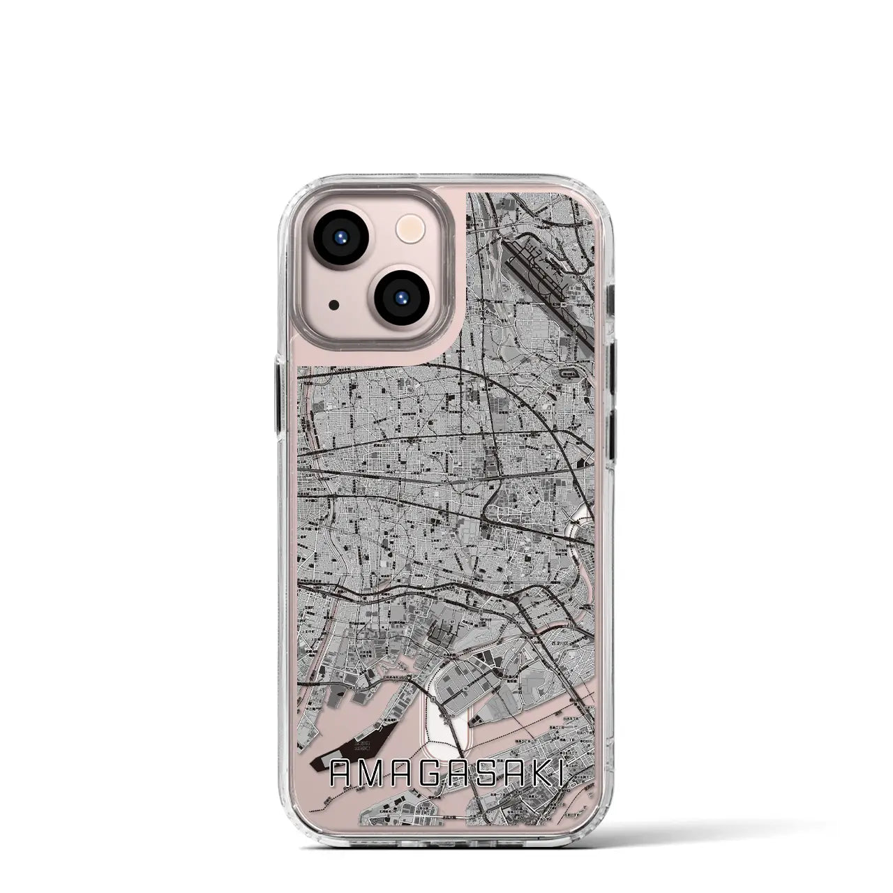 【尼崎(兵庫県)】地図柄iPhoneケース(MagSafeタイプ)