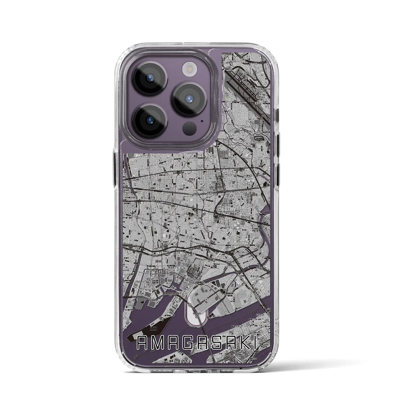 【尼崎(兵庫県)】地図柄iPhoneケース(MagSafeタイプ)