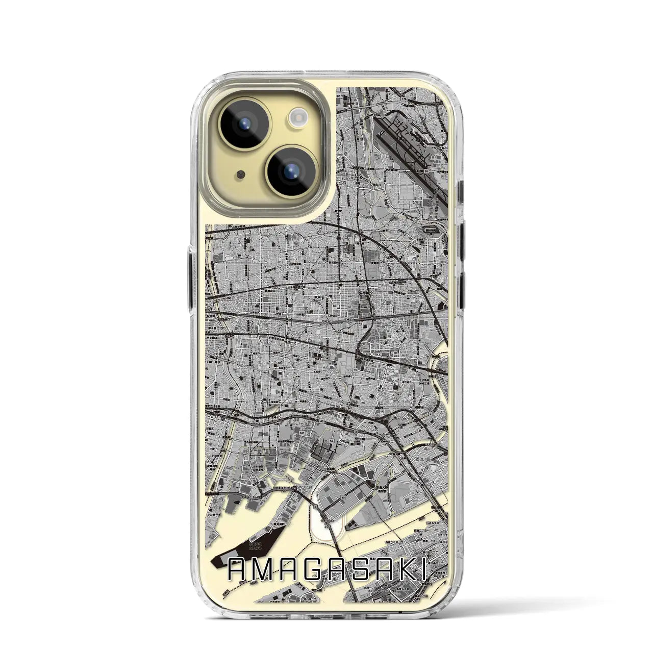 【尼崎(兵庫県)】地図柄iPhoneケース(MagSafeタイプ)