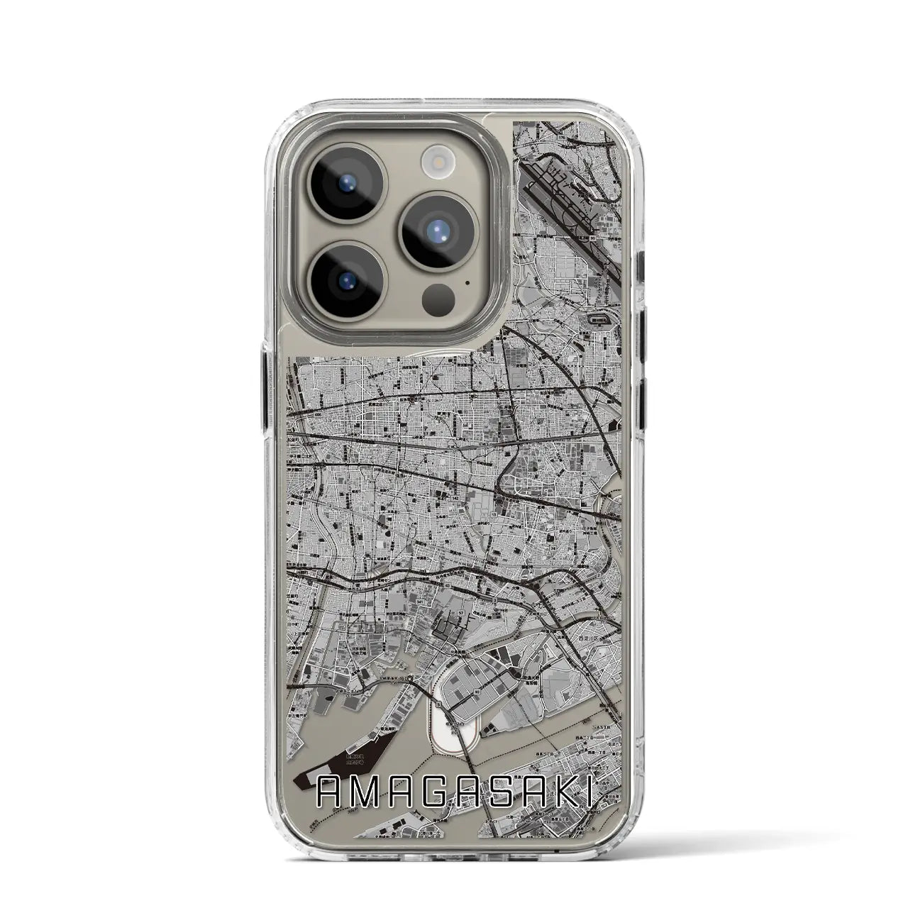 【尼崎(兵庫県)】地図柄iPhoneケース(MagSafeタイプ)