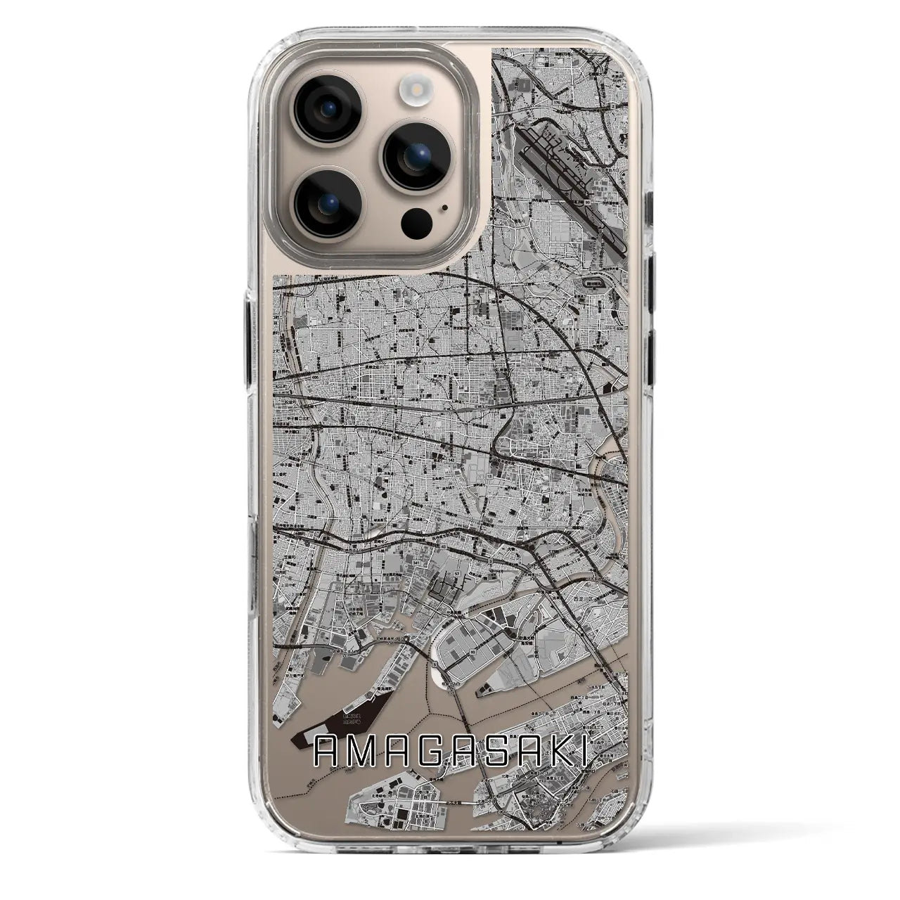 【尼崎(兵庫県)】地図柄iPhoneケース(MagSafeタイプ)