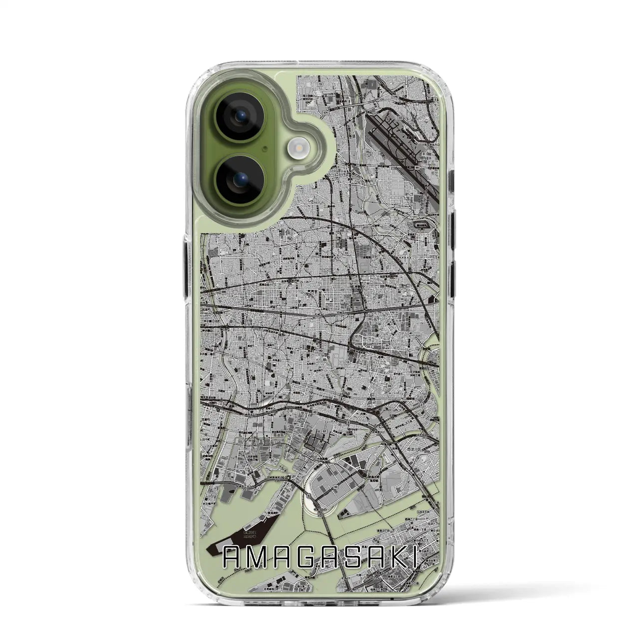 【尼崎(兵庫県)】地図柄iPhoneケース(MagSafeタイプ)