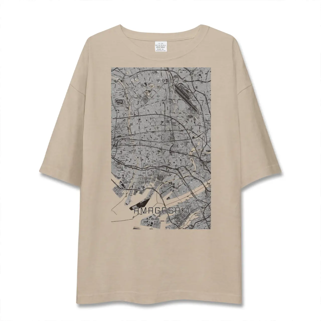 【尼崎(兵庫県)】地図柄ビッグシルエットTシャツ