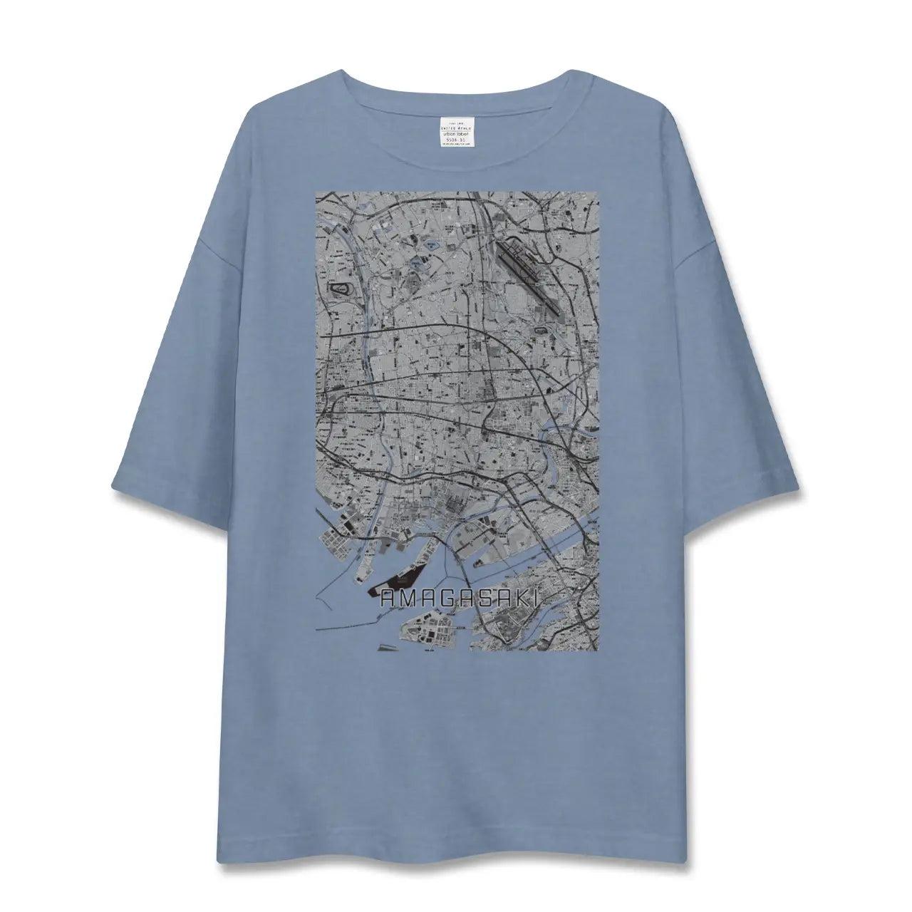 【尼崎(兵庫県)】地図柄ビッグシルエットTシャツ