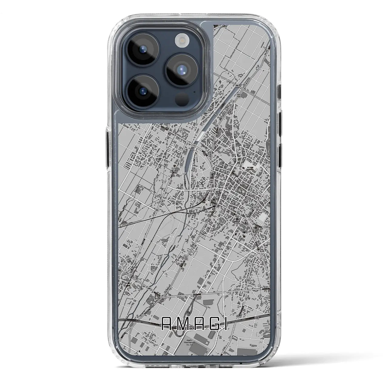 【甘木(福岡県)】地図柄iPhoneケース(MagSafeタイプ)