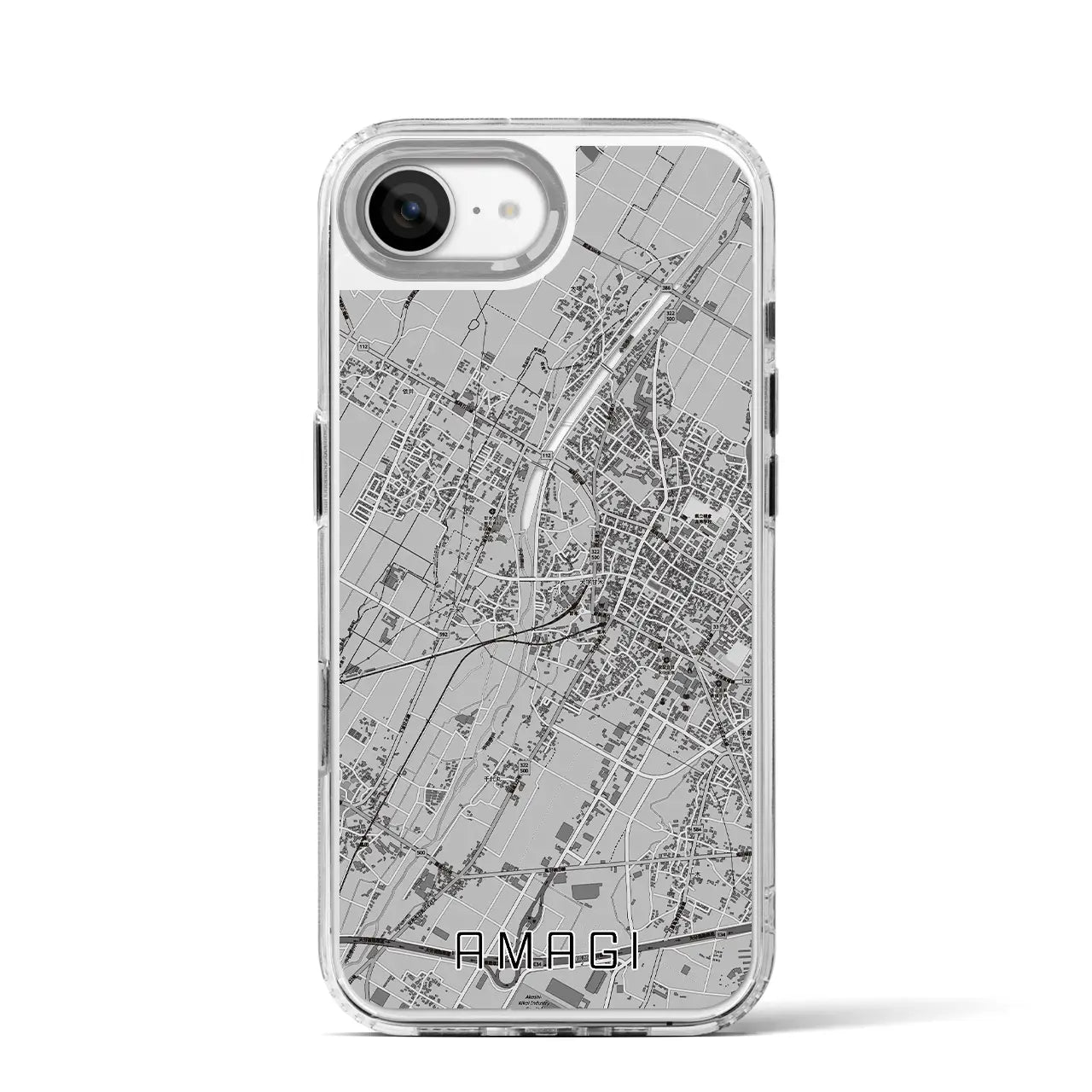 【甘木(福岡県)】地図柄iPhoneケース(MagSafeタイプ)