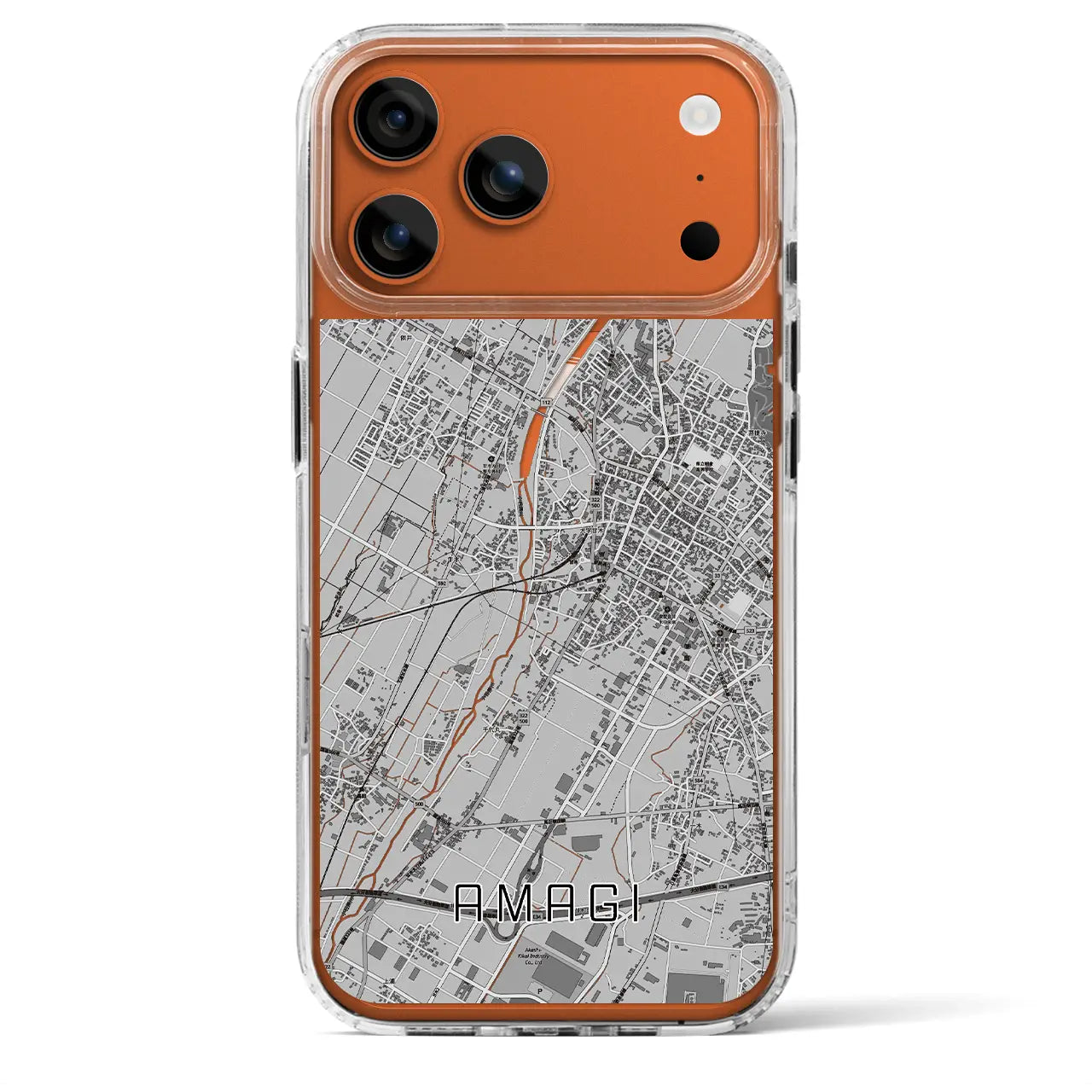 【甘木(福岡県)】地図柄iPhoneケース(MagSafeタイプ)