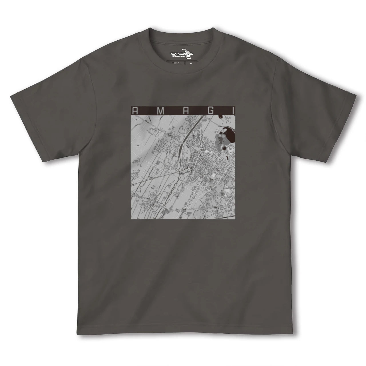 【甘木(福岡県)】地図柄ヘビーウェイトTシャツ